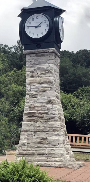 15-foot tall clock tower